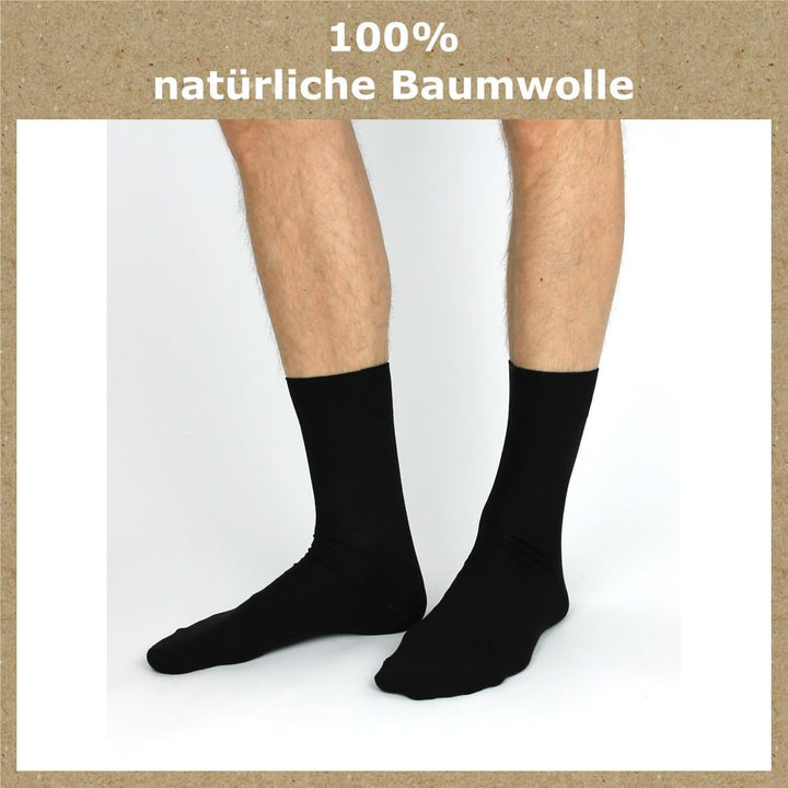GAWILO Socken aus 100% Baumwolle (10 Paar) | Ohne drückende Naht, mit venenfreundlichem Komfortbund
