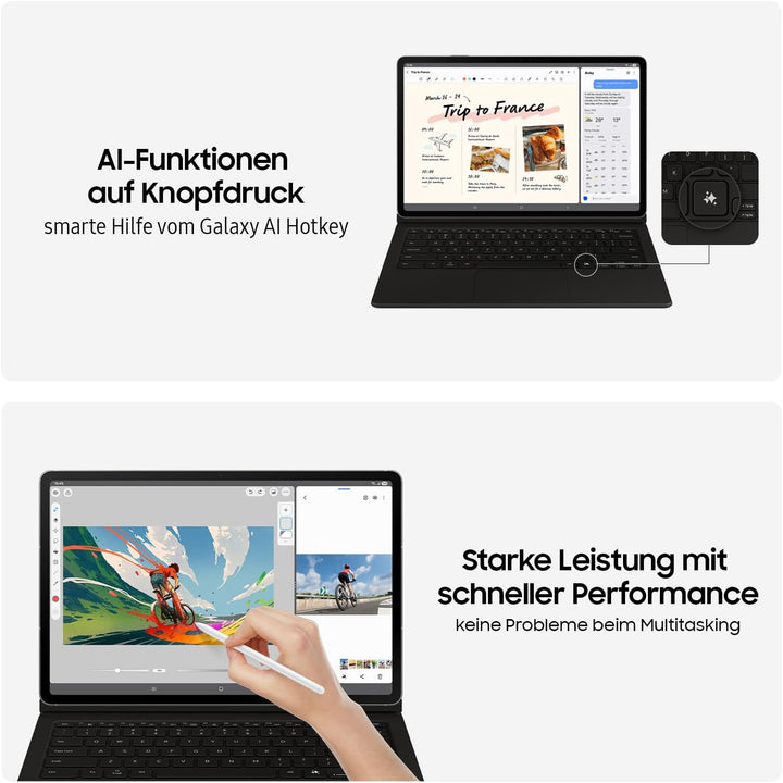 Samsung Galaxy Tab S10 FE 5G Enterprise Edition, AI-Tablet, Android Tablet, 128 GB, 8 GB RAM, 10,9"
