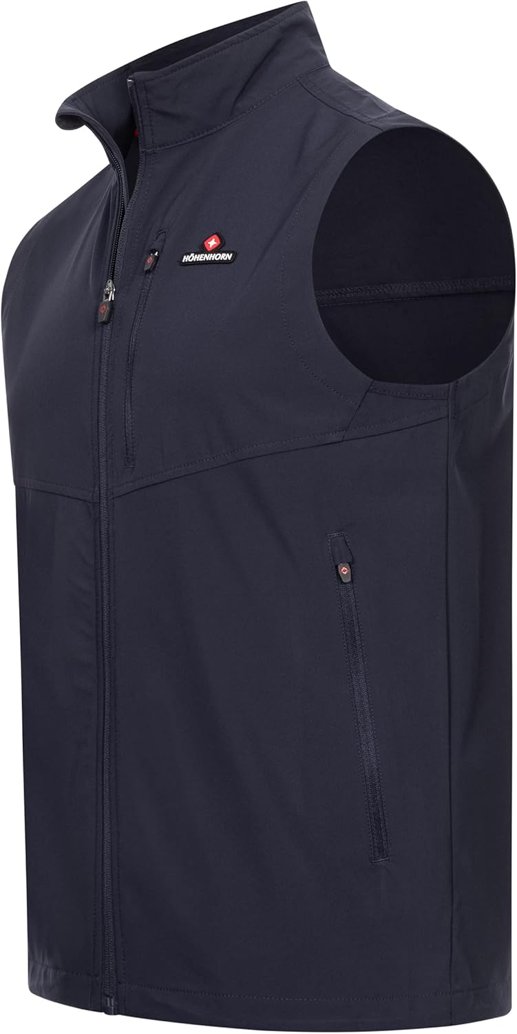 Höhenhorn Allalin Herren leichte Weste Softshell Outdoor Jogging Softshellweste Jacke S Dunkelblau,