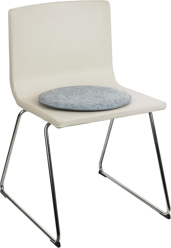 Brandsseller Sitzkissen Filz Rund Stuhlkissen Sitzauflage Gepolstert - Ø 35 cm - 4er Vorteilspack -