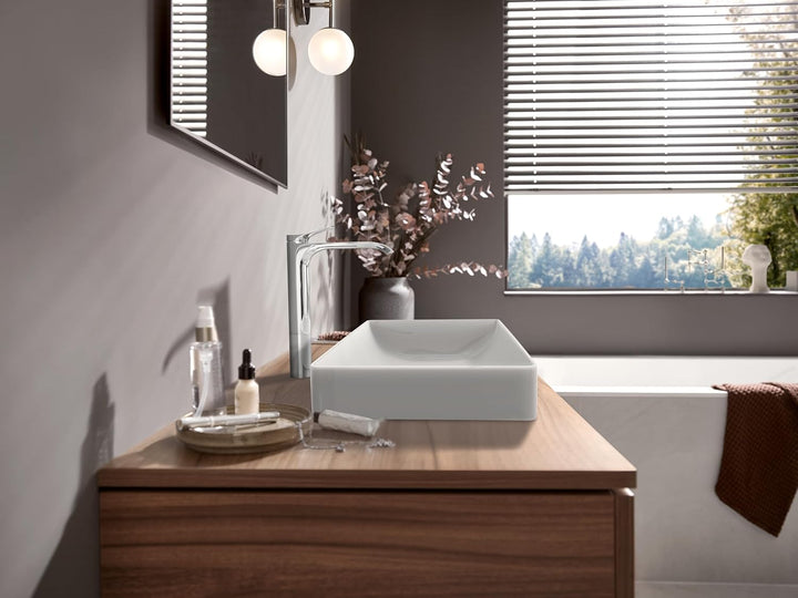 hansgrohe Waschtischarmatur Vivenis, Wasserhahn Bad mit Auslauf Höhe 250 mm, Badarmatur wassersparen