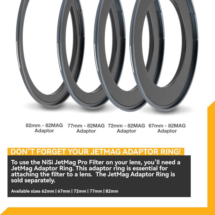 NiSi 82mm Magnetischer Filter FS ND4 (0,6/1-Stop) Magnet ND-Filter für JetMag Pro 82MAG System (Verw
