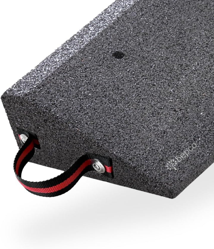 bepco Bordsteinkanten-Rampe-Set (2 Stück) 40-100 mm aus Gummifasern (schwarz) - Auffahrrampe - Türsc