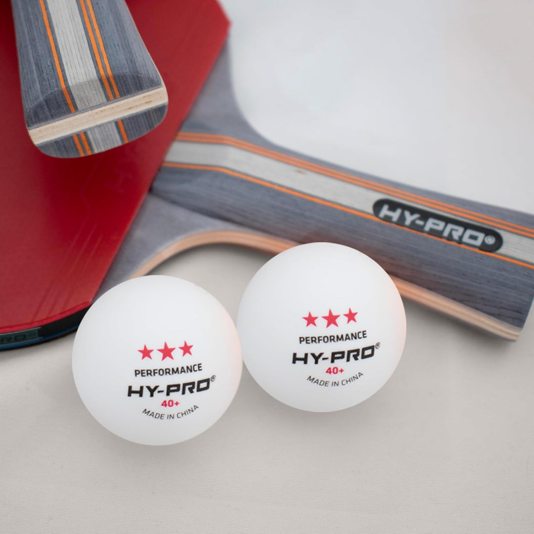Hy-Pro Tischtennis-Set – 4 Schläger, 8 Bälle, Tragetasche, 3-Sterne-Bälle, Tischtennis-Schläger, Tis