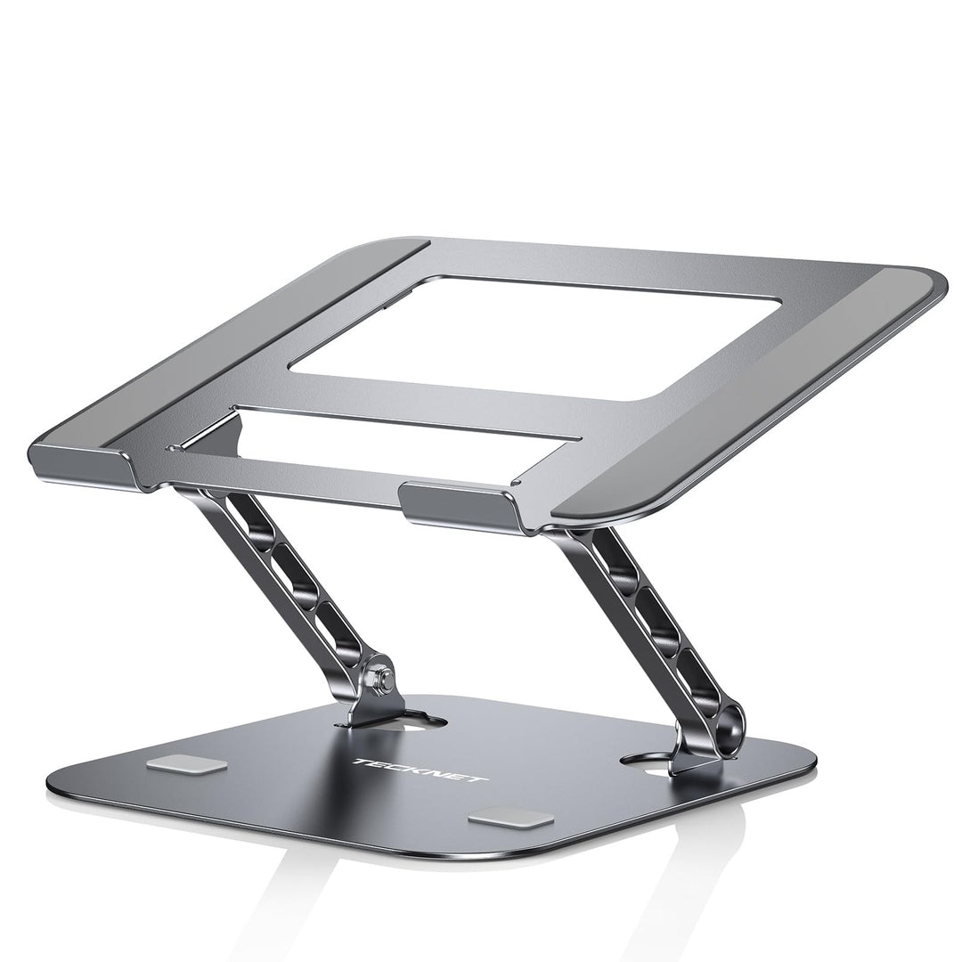 TECKNET Laptop Ständer Höhenverstellbarer,Ergonomischer Laptopständer Faltbarer Tragbarer Belüfteter