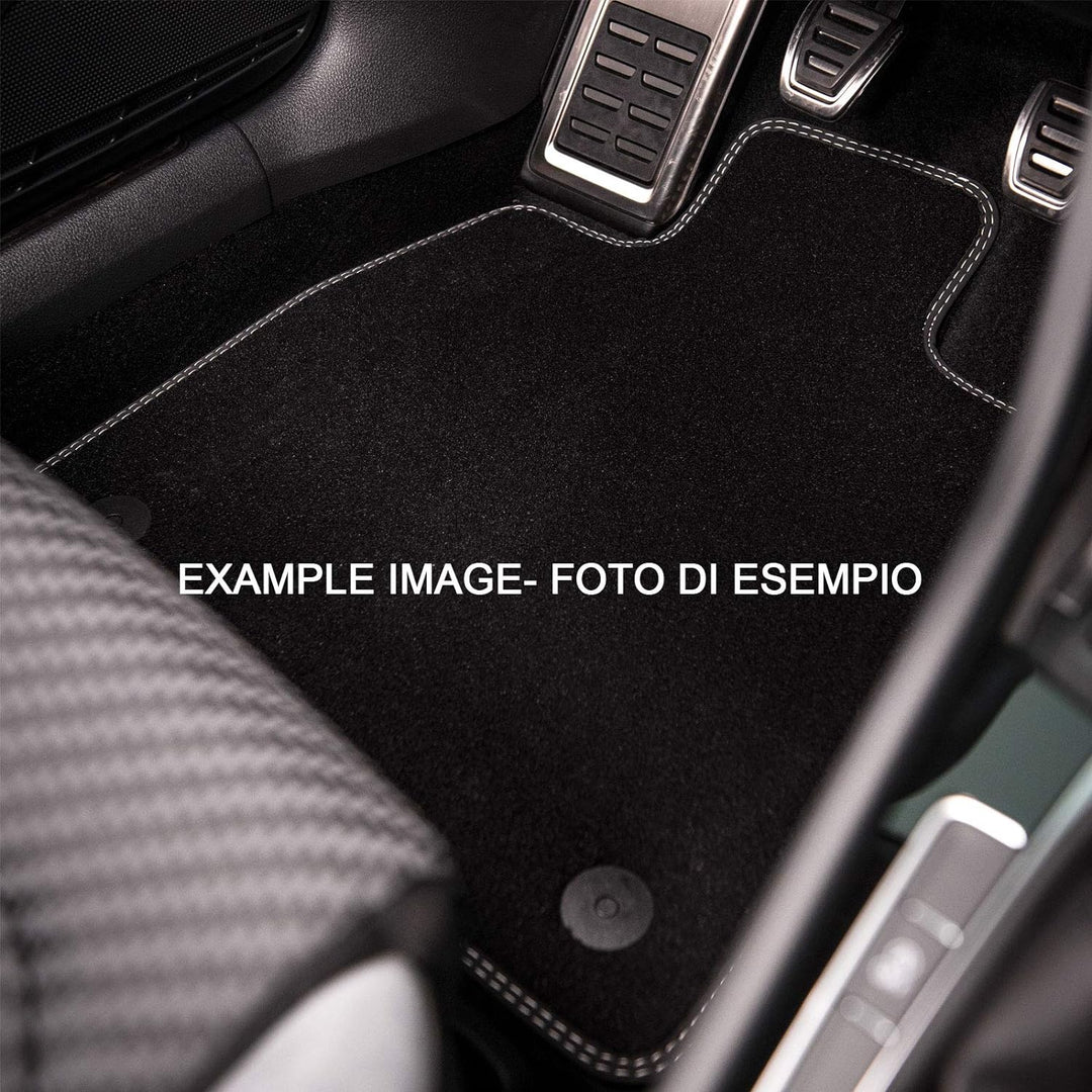 MDM PRO-578 Fussmatten für Citroen C3 II / DS3 2010>2016, Passgenau Velours Kunstlederkanten und dop