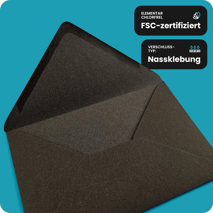 Netuno 500 elegante Briefumschläge Weiss DIN B6 12,5 x 17,5 cm 120g Materica Gesso edle Umschläge ho