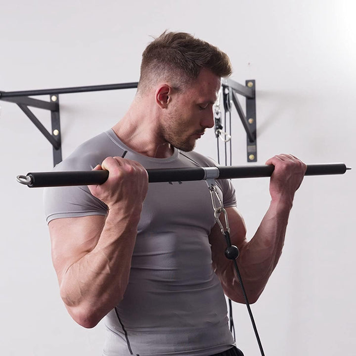Multifunktionale Verstellbare LAT Herunterziehen Bar Kabel Maschinen Aufsatz für Haus Gym Bank DrüCk