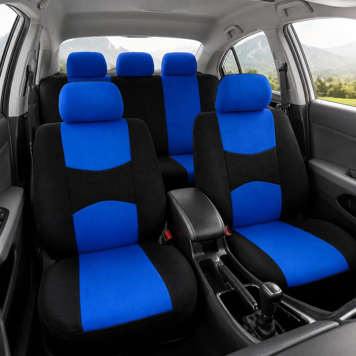 Autositzbezüge 5-Sitzer-Komplettset, Sitzbezüge Auto mit Kopfstützen, Schutz für den Fahrzeuginnenra