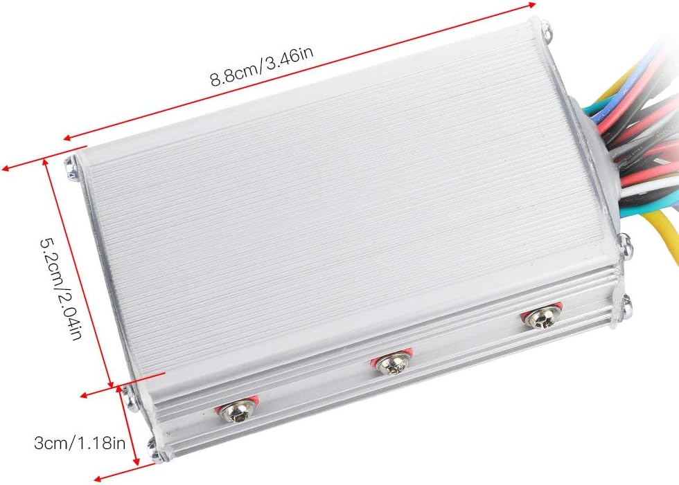 MAGT Elektromotor Brushless Controller, 36V-48V Elektroroller Bürstenloser Controller Aluminium Sinu