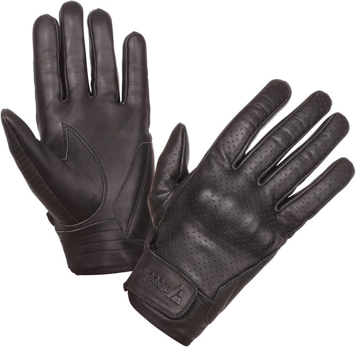 Modeka Hot Classic perforierte Motorrad Handschuhe 6 Braun, 6 Braun