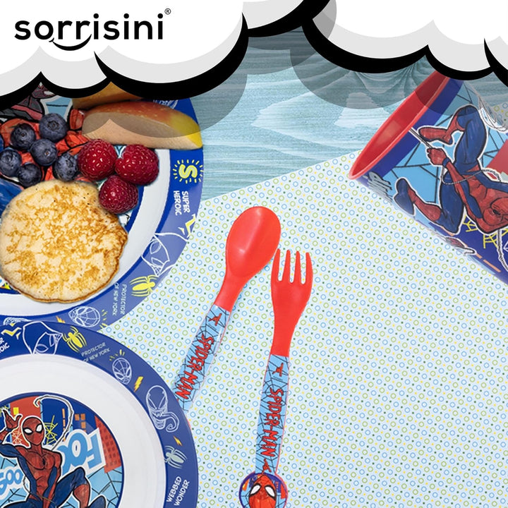 Kindergeschirr set Spiderman, Wiederverwendbares geschirr Set, Kinder Essgeschirr, Microwaveable Kin