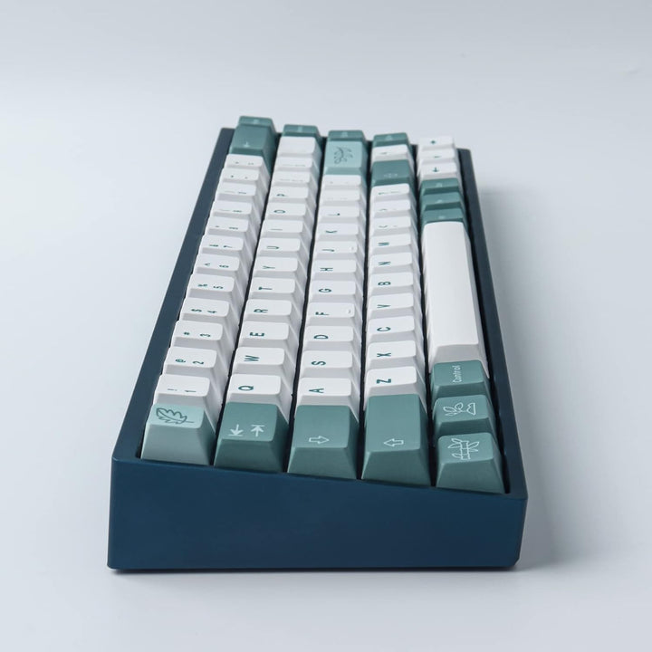 Sunzit PBT Keycaps 100 Tasten Cherry Profile Dye Sublimation Botanische Tastenkappen für ISO/ANSI-La