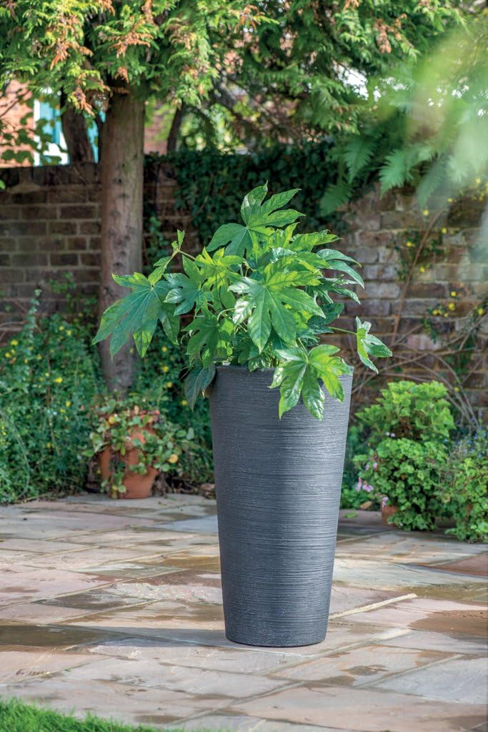 Stewart Varese Blumentopf, niedrig, Plastik, Granit, 40 cm 40 cm Rund Hoch Granit, 40 cm Rund Hoch G