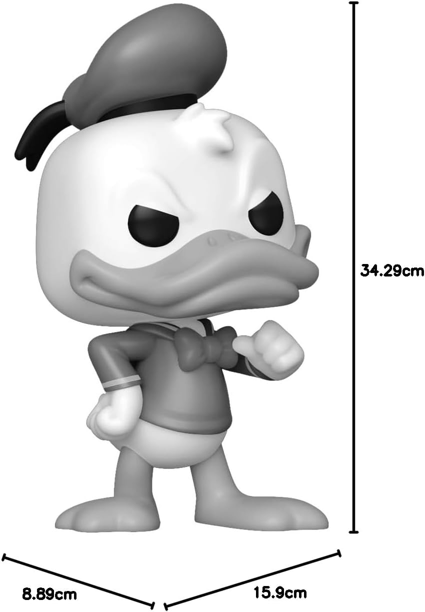 Funko Pop! Disney: Mickey und Seine Freunde – Schwarz-Weiss-Vinyl-Figur, 4er-Pack