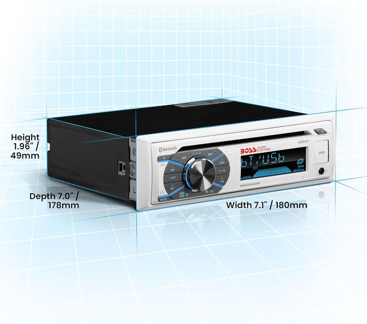 Boss Marine Radio MR508UABW Radio/CD/MP3