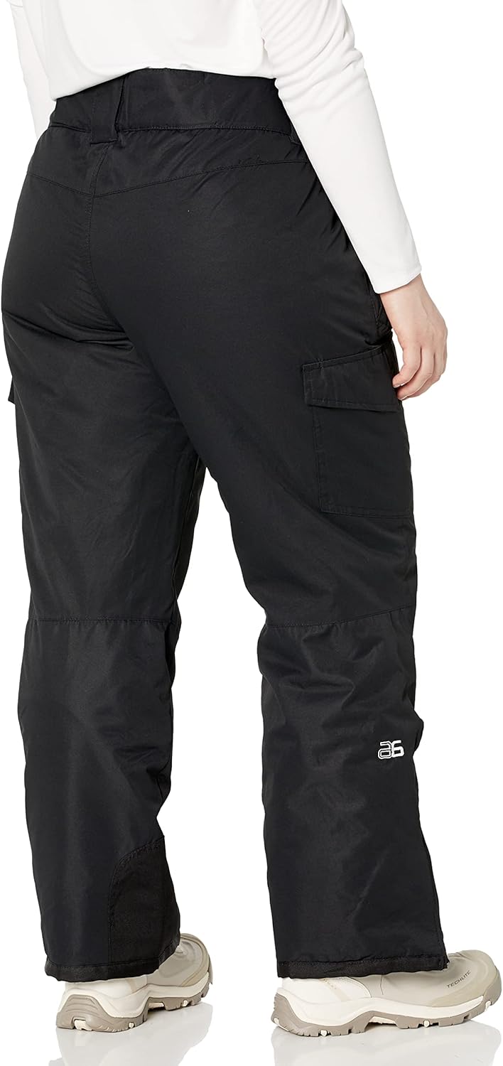 Arctix Damen Skihose Isolierte Cargo-Hose für Schneesport, S Schwarz, S Schwarz