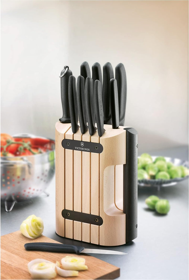 Messerblock CLASSIC, 11-tlg, Nylongriffe schwarz,