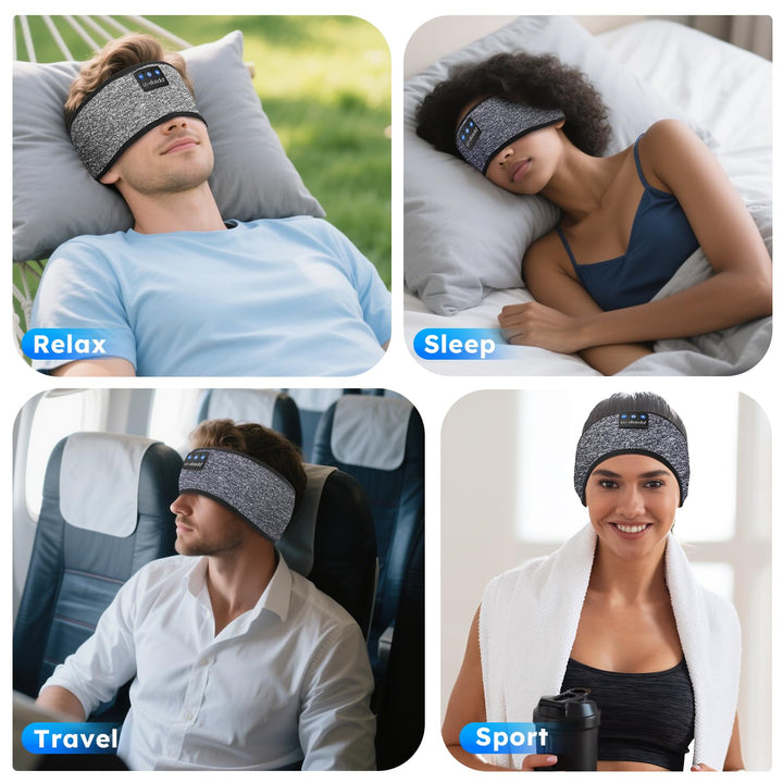 LC-dolida Schlafkopfhörer Bluetooth Kopfhörer Stirnband Bluetooth Kopfhörer zum Schlafen,Sportskopfh