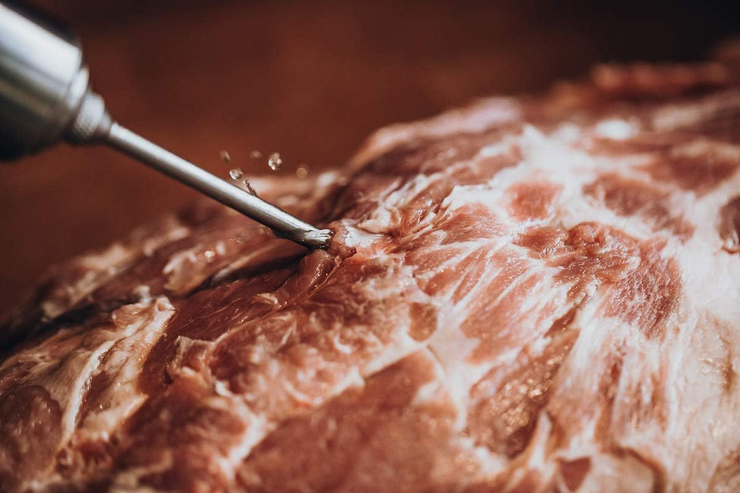 MOESTA-BBQ 10396 Spritze No.1 – Edelstahl Bratenspritze inkl. 5 Nadeln für alle Anwendungen - Edelst