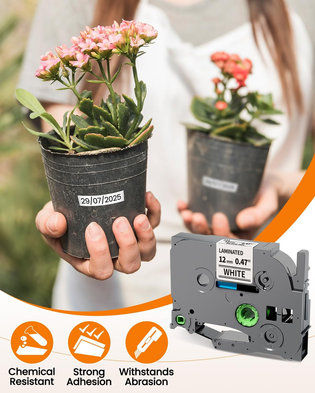 10x Oozmas TZe231 Schriftband kompatibel mit Brother P-Touch Bänder tze-231 12mm 0.47 Laminated Whit