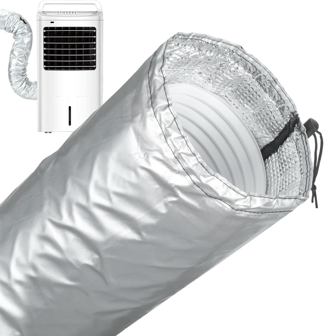 Klimaanlagen-Schlauchabdeckung, 17.5x150cm, Oxford Aluminiumfolie, Tragbare AC Schlauch Isolierung W