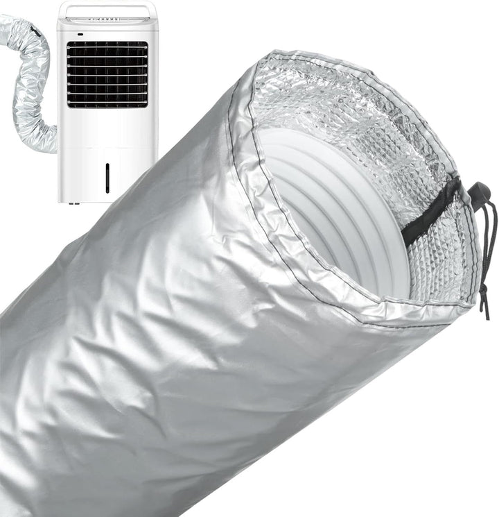 Klimaanlagen-Schlauchabdeckung, 17.5x150cm, Oxford Aluminiumfolie, Tragbare AC Schlauch Isolierung W