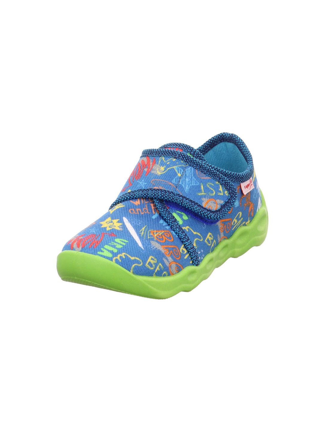 Superfit Jungen Bubble Hausschuh 23 EU Weit Blau 8000, 23 EU Weit Blau 8000