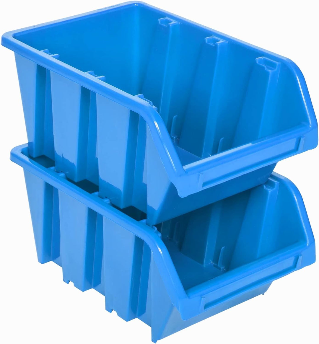 Lagersystem Wandregal 770 x 780 mm | 82 stck. Box | Stapelboxen Schüttenregal Sichtlagerkästen | Ext