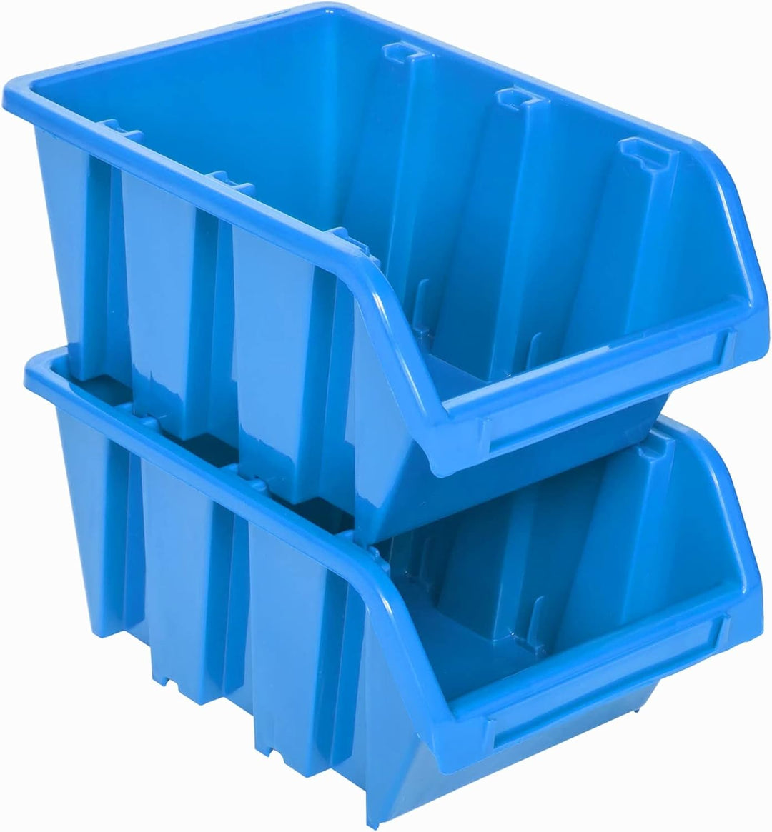 botle 100 x Stapelboxen Werkstatt Garage Sichtlagerboxen Sichtlagerkästen Stapelkisten Sortierboxen