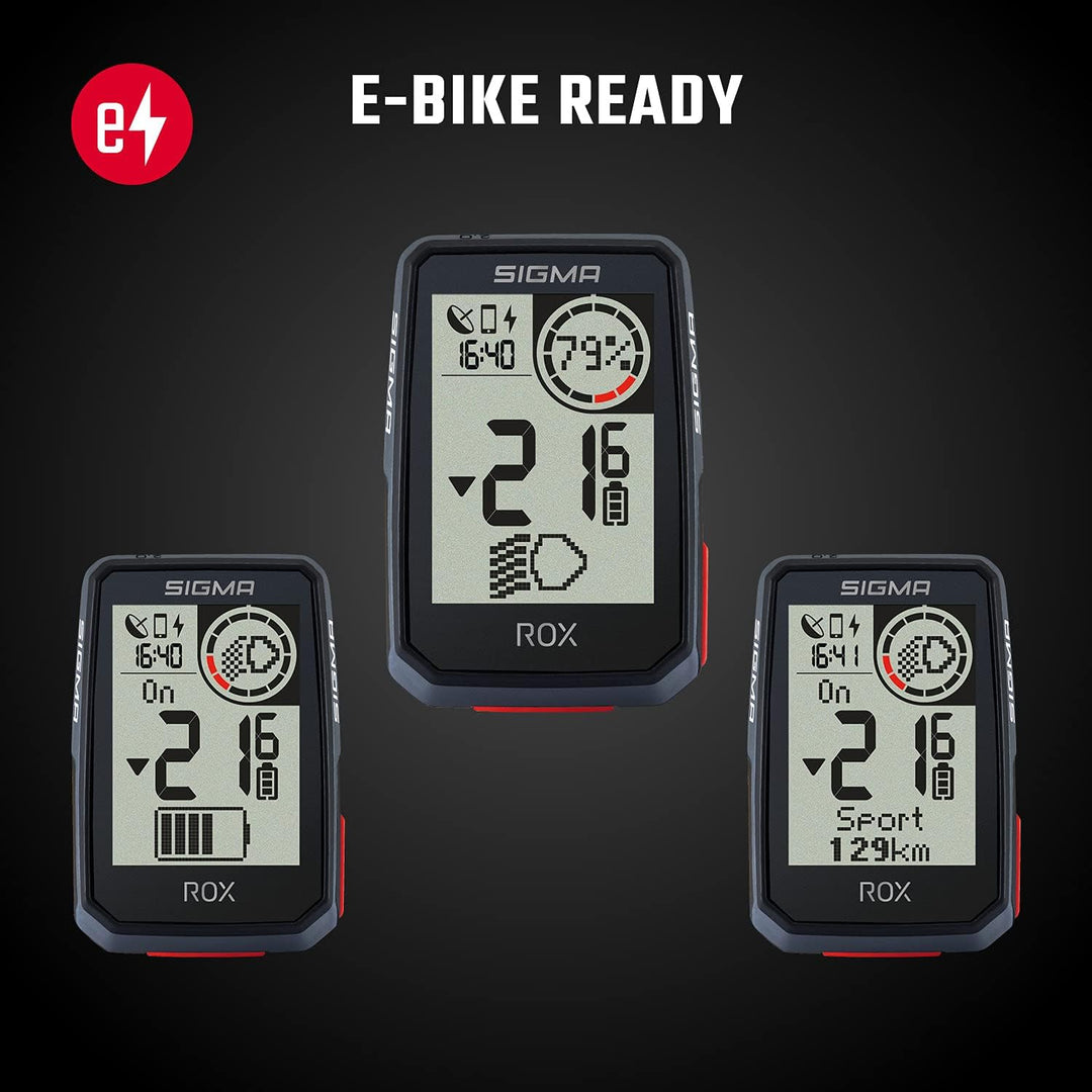 SIGMA SPORT ROX 2.0 Black | Fahrradcomputer kabellos GPS & Navigation inkl. GPS Halterung | Outdoor