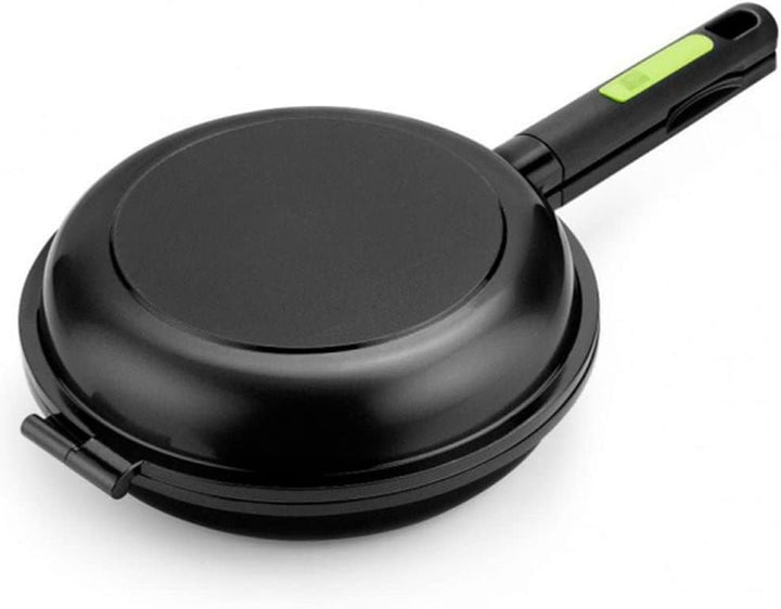 BRA Prior | 24 cm Doppelbratpfanne, für Omeletts, Aluminiumguss mit Antihaftbeschichtung, PFOA-frei,