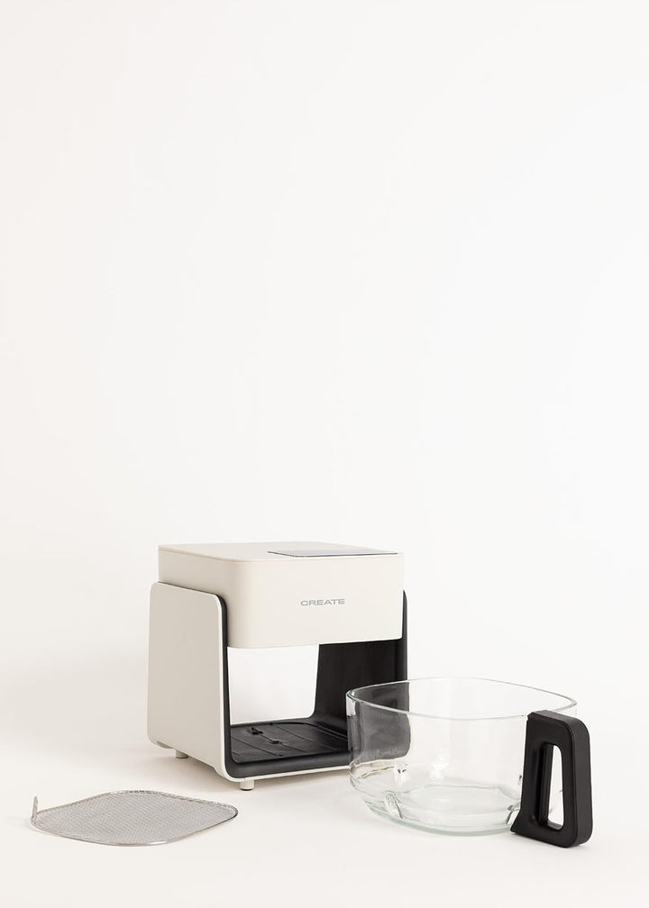 CREATE/AIR FRYER MIST/Ölfreie Heissluftfritteuse 4.2 L ohne Wasserdampfgarer Cremeweiss/Fassungsverm