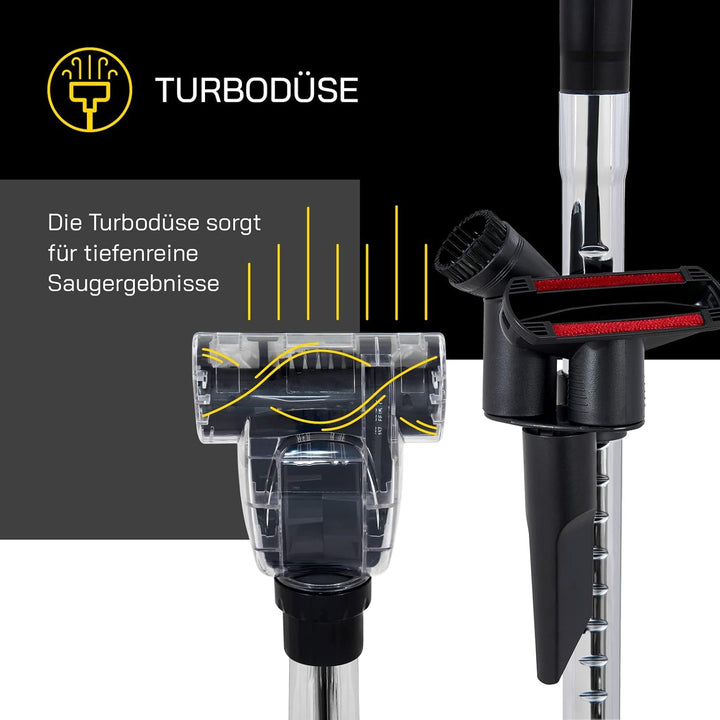 Multi Zyklon Staubsauger CLEAN 3010 | Staubsauger beutellos | Parkettdüse | Turbodüse | 3 L Staubbeh