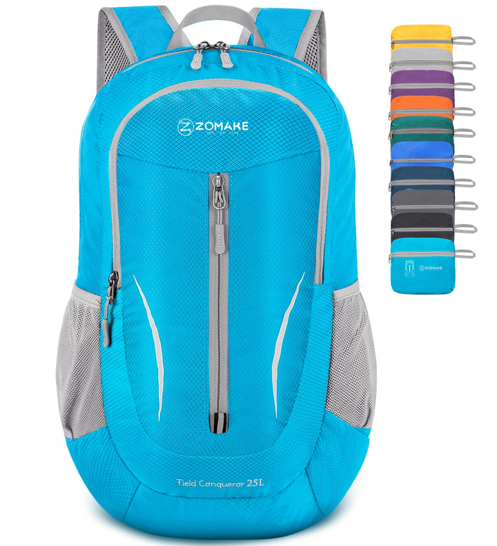 ZOMAKE Ultraleicht Faltbarer Rucksack - Packbare Backpacks 25L,Kleiner Faltbar Rucksäcke Wanderrucks
