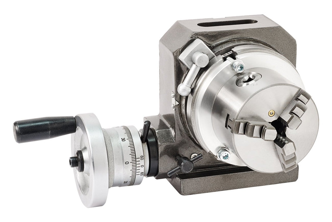 WABECO Teilapparat Ø 110 mm mit 3 Backenfutter 80 mm Rundtisch