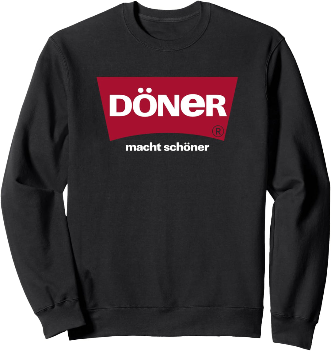Döner Macht Schöner Shirt, Döner Kebab Red Box Logo Parodie Sweatshirt
