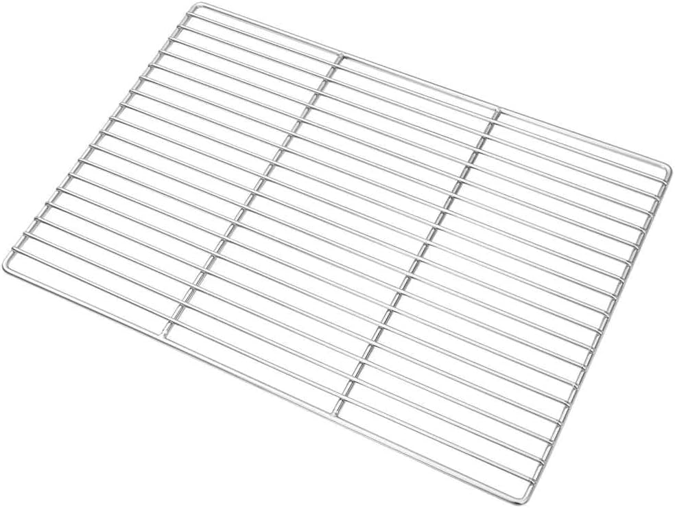 vidaXL Grillrost Silber 50 x 35 cm Edelstahl, Garten und Terrasse, Rechteckiges Edelstahl-Rost, mode