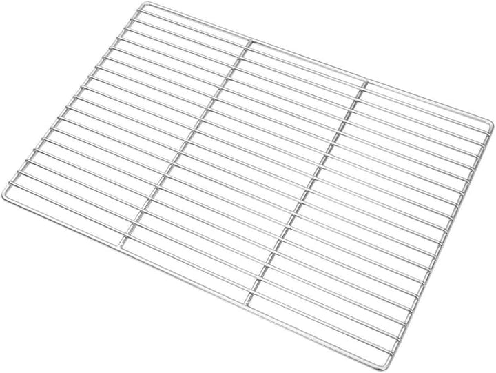 vidaXL Grillrost Silber 50 x 35 cm Edelstahl, Garten und Terrasse, Rechteckiges Edelstahl-Rost, mode