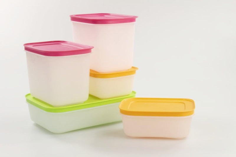 TUPPERWARE 1,1L (2) + 450ml (2) + 1,0 L Gefrier-Behälter Eiskristall 10103