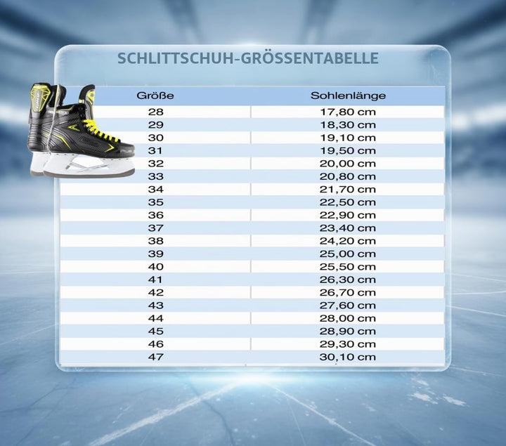 Graf Schlittschuhe G105X Schwarz Gelb Eishockey 43, 43