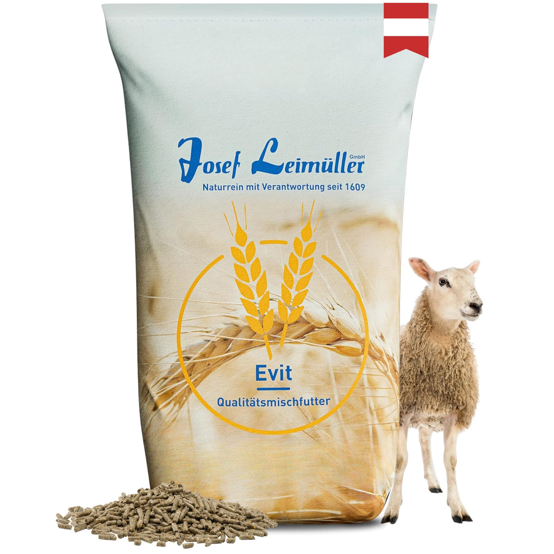 Leimüller Schaffutter & Ziegenfutter Pellets 25 kg - Futter für Schafe, Ziegen und Lämmer – Schafsfu