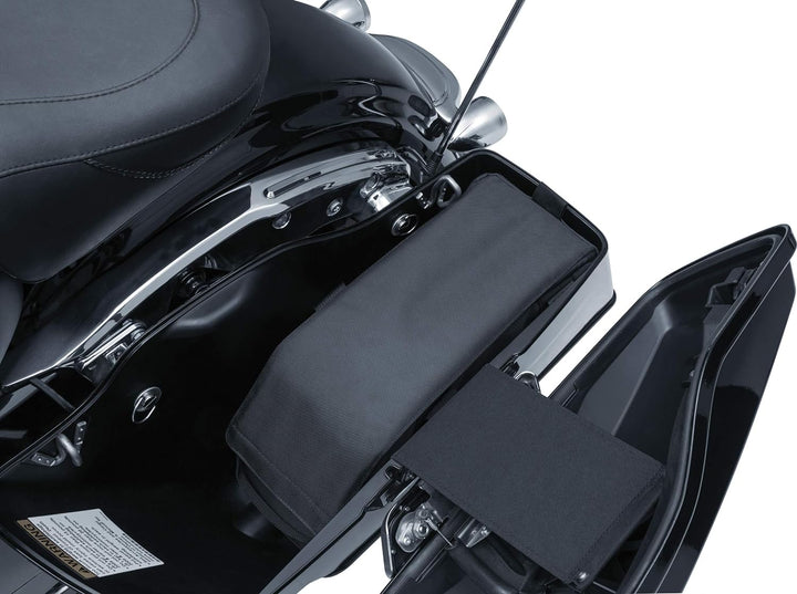 Kuryakyn Motorrad-Satteltasche mit Flaschenöffner, isoliert, für 18 Dosen oder 12 Flaschen, Schwarz,