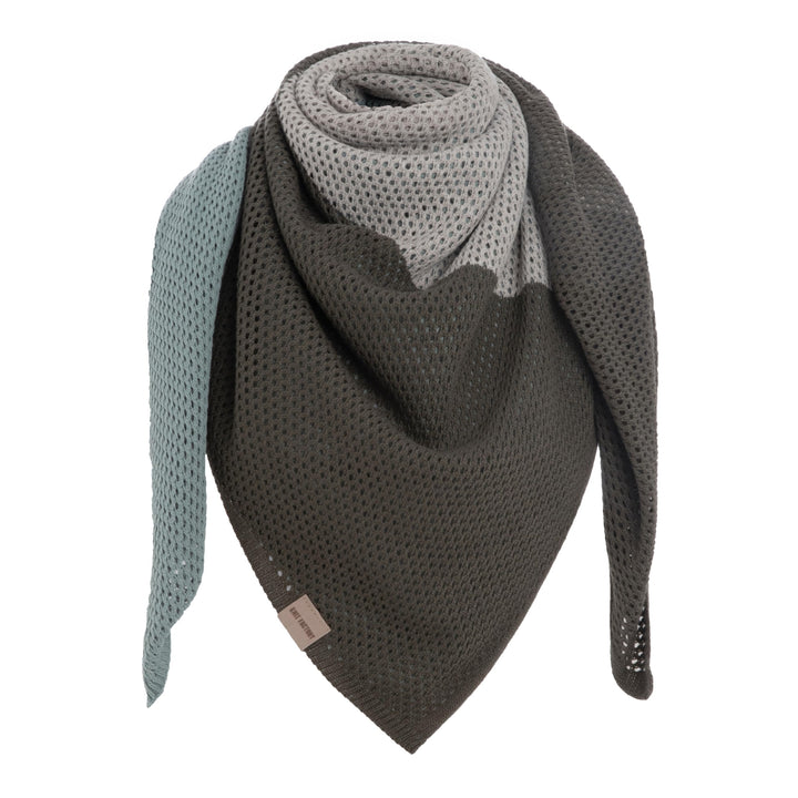KNIT FACTORY - Lacey Stricktuch - Quadratisches Halstuch aus 30% Wolle und 70% Polyacryl - Umschlagt