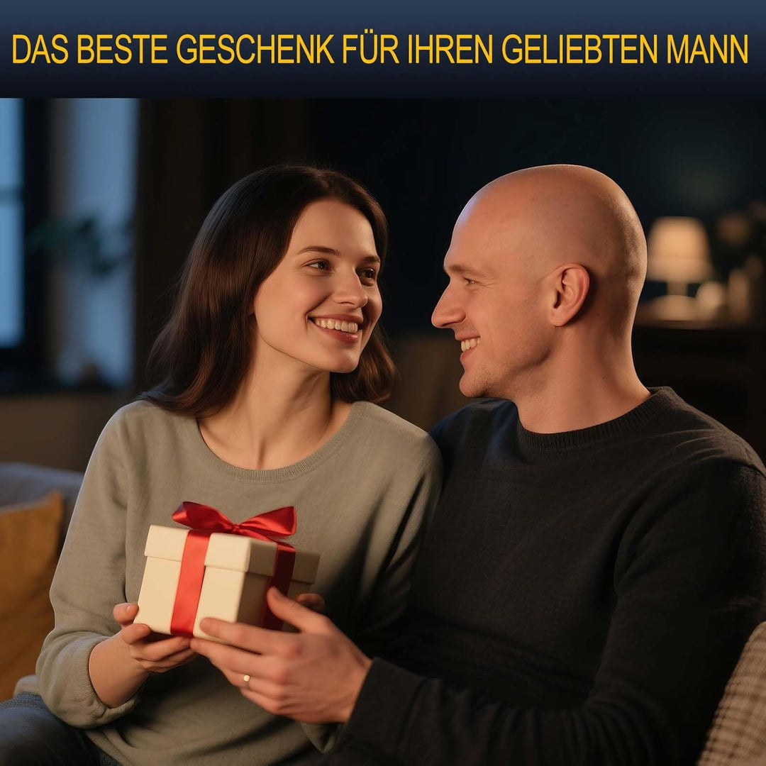 Glatzen Rasierer Herren, Wasserdichter Kopfrasierer mit Typ-C-Schnellladung, Magnetischem Reinigungs