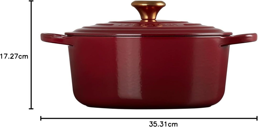 Le Creuset Signature Roaster Round 26cm Rhone (21177269494441) Black 5.5 Qt, Black 5.5 Qt