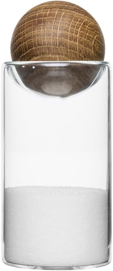 Sagaform Salz-und Pfefferstreuer, Glas, braun/transparent, 4.8x4.8x11.5 cm, 2-Einheiten