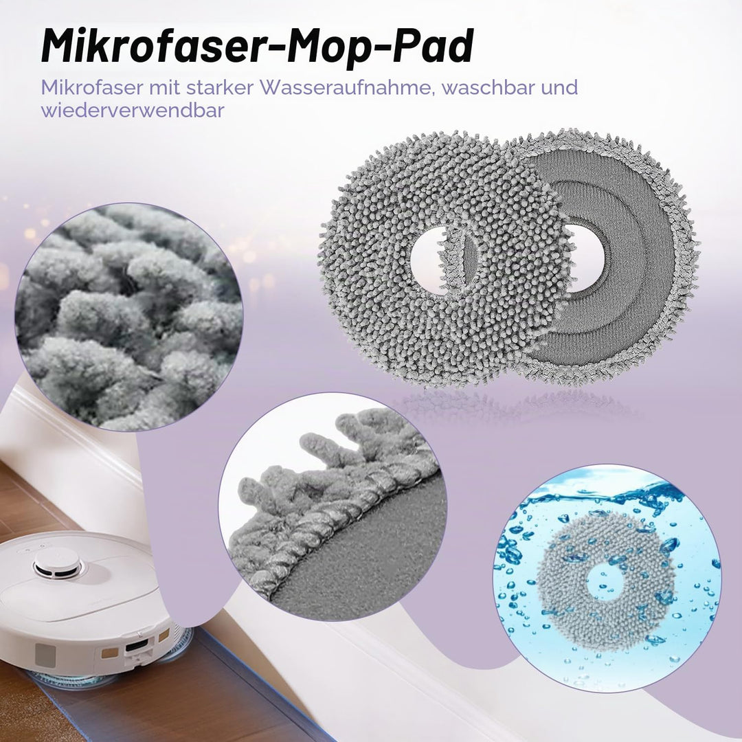 Zubehör für Roborock Qrevo S/Qrevo Pro/Qrevo MaxV/Qrevo Plus Saugroboter, Ersatzteile mit 1 Hauptbür
