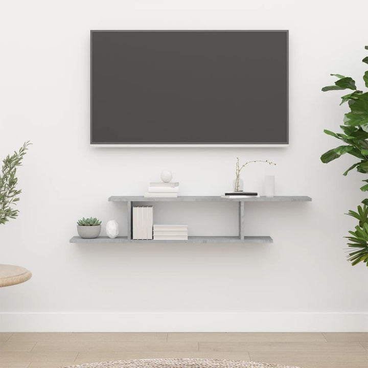 vidaXL TV Wandregal Lowboard Wandboard Schweberegal Hängeregal Dekoregal Freischwebend Regal Bücherr