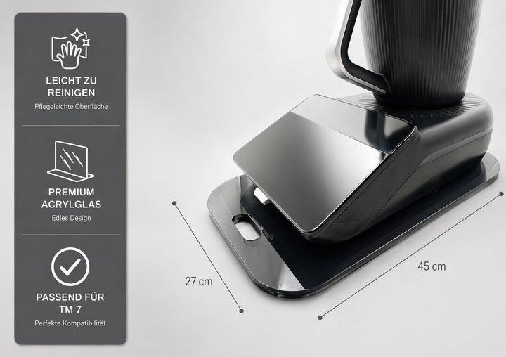 Premium Gleitbrett für den Thermomix - TM7 - Hochwertiger Gleiter aus Premium Acrylglas - MADE IN GE